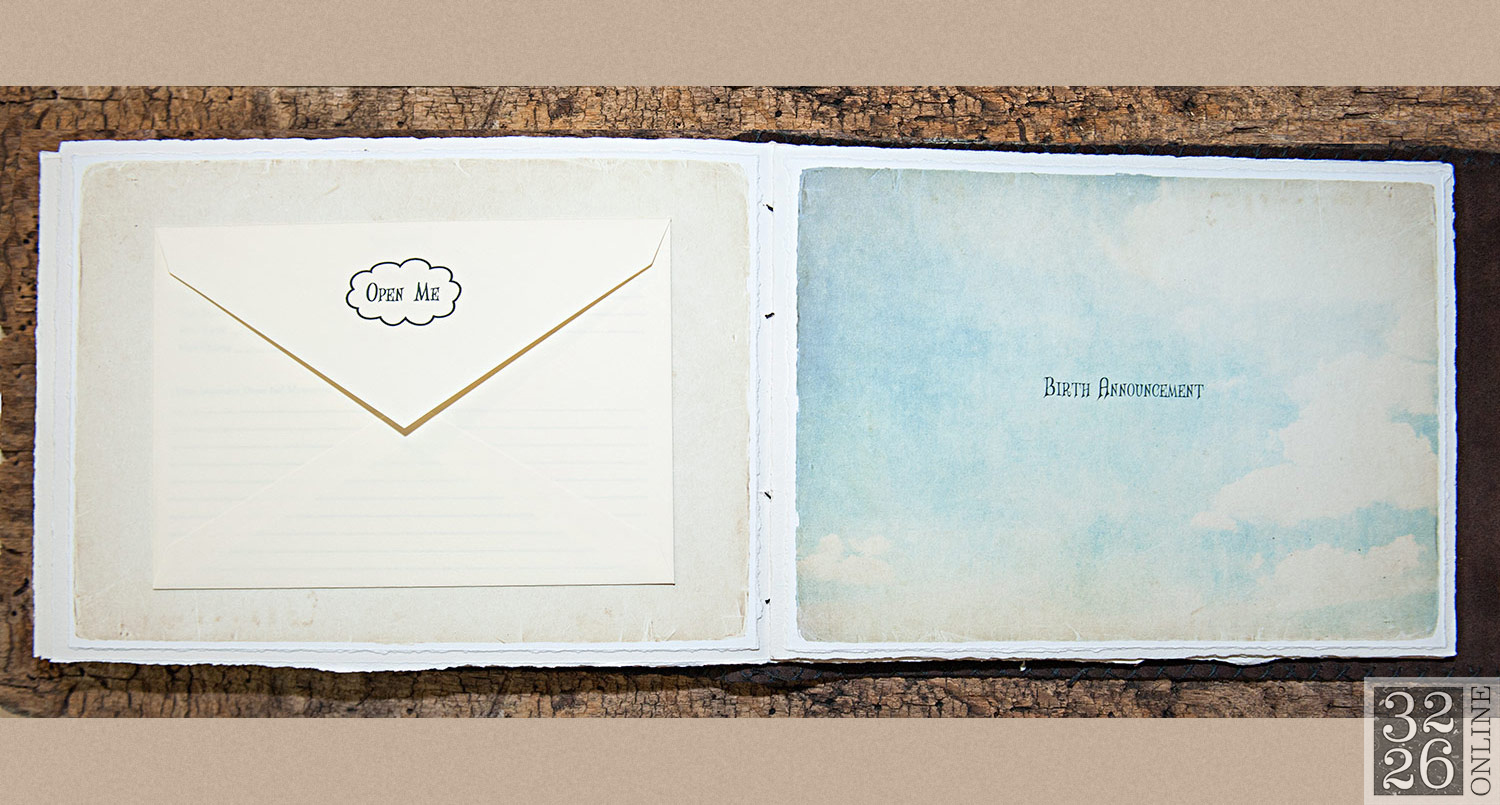 © 3226 Online, LLC, Sara Weinberger. All rights reserved. 3226 Art - Bound By Sara - Sara Weinberger - The Ultimate Baby Book. Handcrafted leather baby album, unique baby gift, baby photo album, baby gift