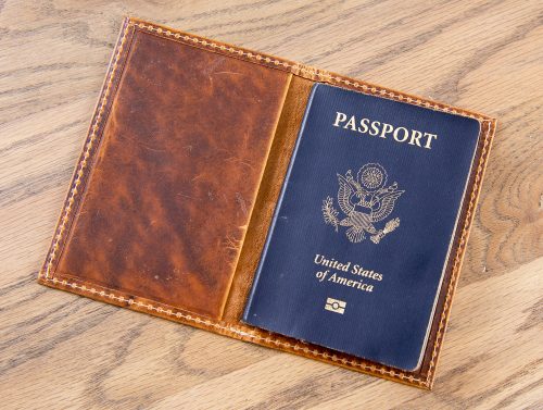 leather passport cover