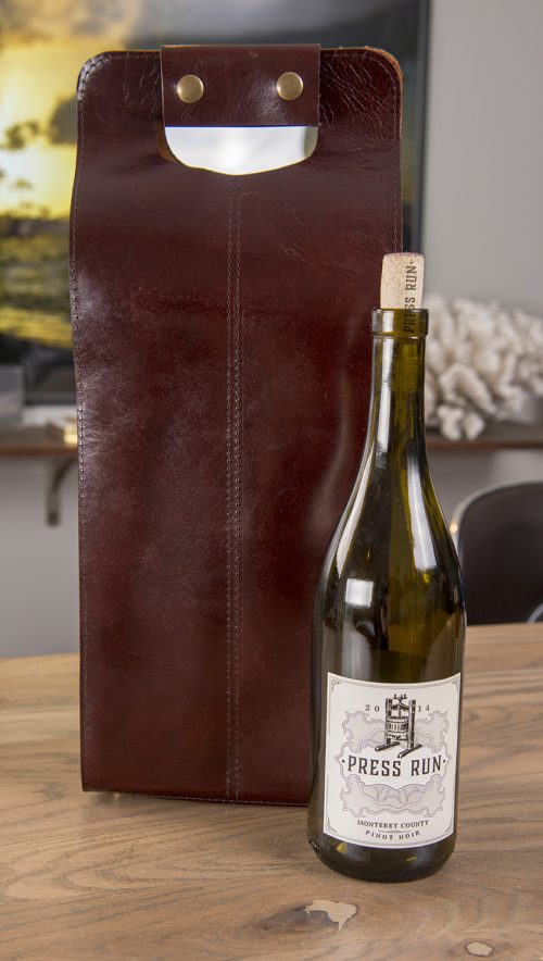 3226 online leather wine tote