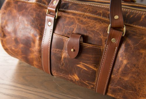 leather duffle bag