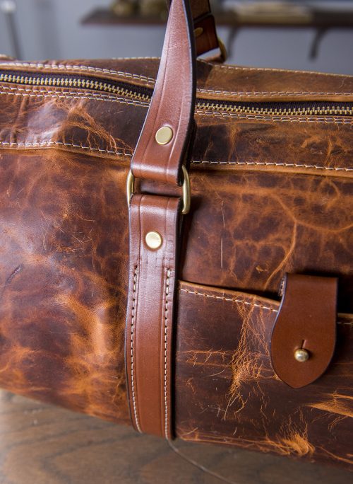 leather duffle bag