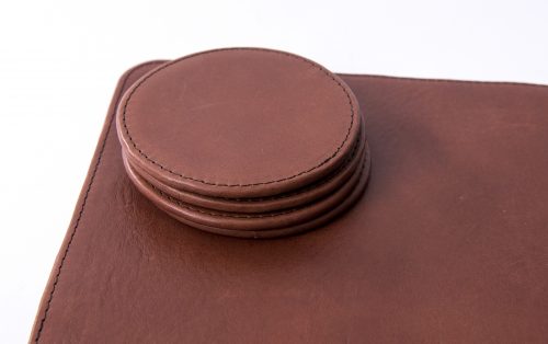 leather coasters