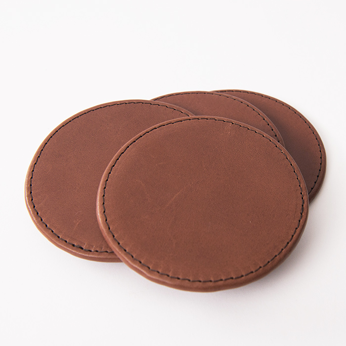 leather coasters