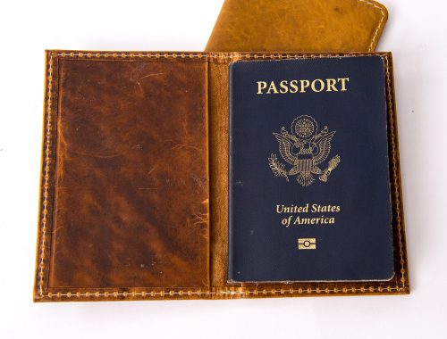 leather passport cover