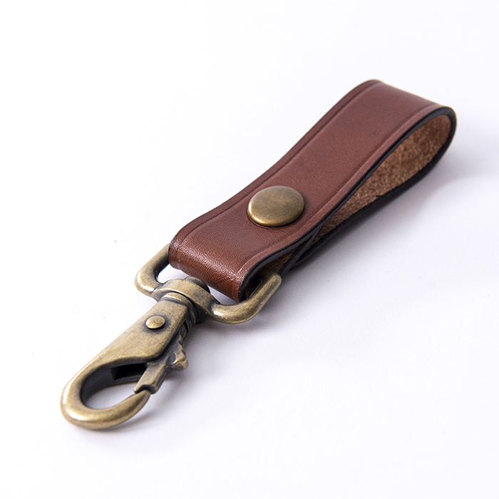 custom leather keychain