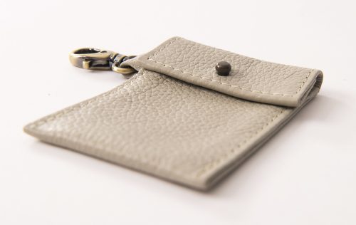 custom leather card keychain