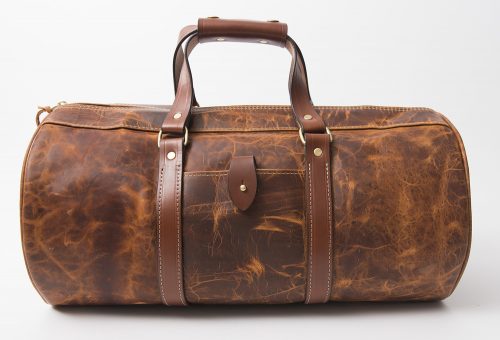 leather duffle bag