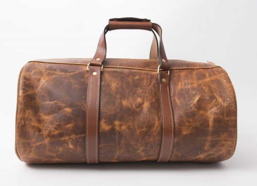 leather duffle bag