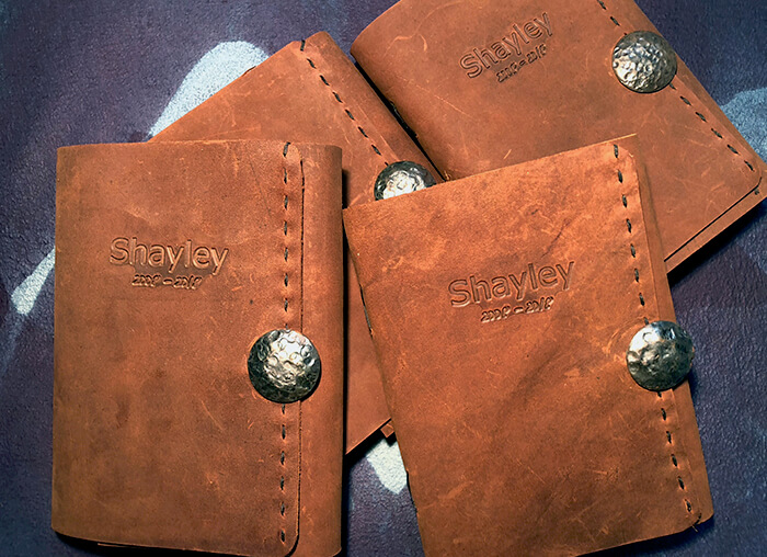 Custom leather bound booklet for Shayley - 3226 Online